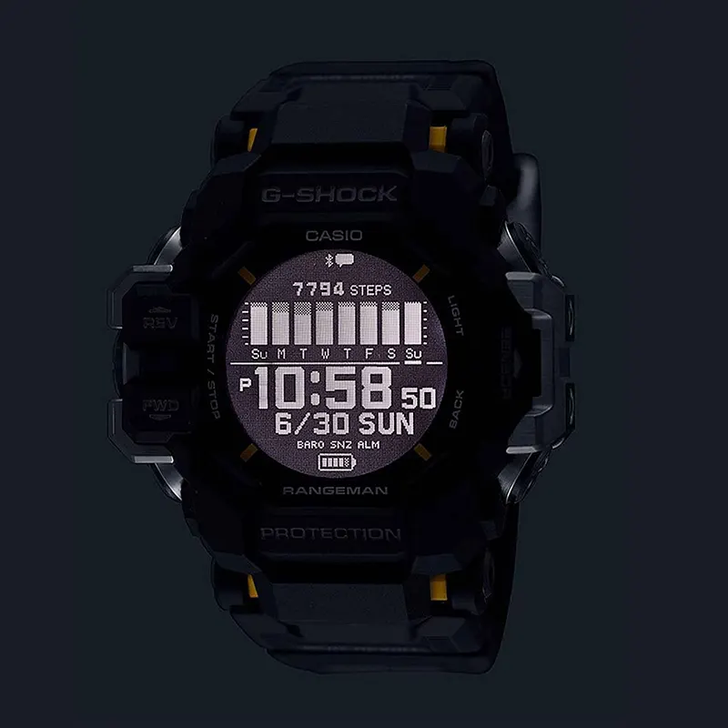 Casio G-Shock Rangeman MASTER OF G-LAND Solar Power GPS Tracker Men's Watch- GPR-H1000-1